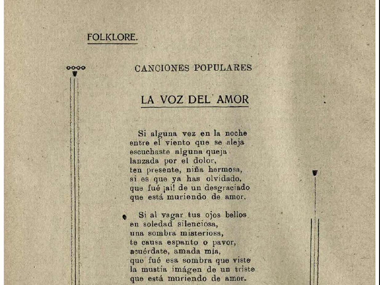 Poema &amp;quot;La voz del amor&amp;quot;